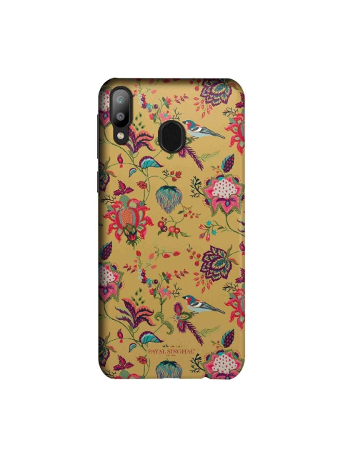 

macmerise Mustard Yellow & Pink Payal Singhal Chidiya Sublime Samsung Galaxy M20 Back Case