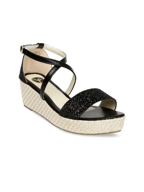 

red pout Women Black Embellished Sandals