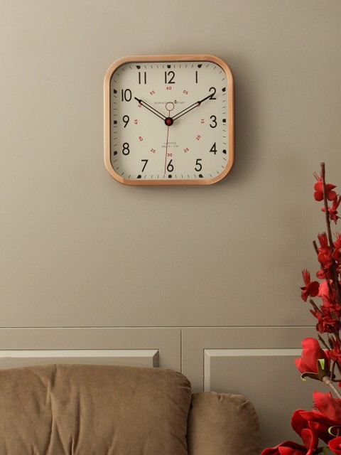 

Living Essence White Square Solid 30 cm Analogue Wall Clock