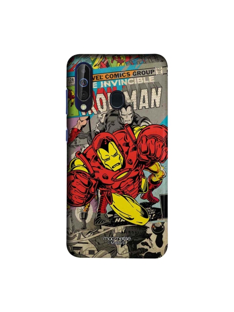 

macmerise Grey & Red Marvel Comics Ironman Sublime Samsung Galaxy M40 Back Case