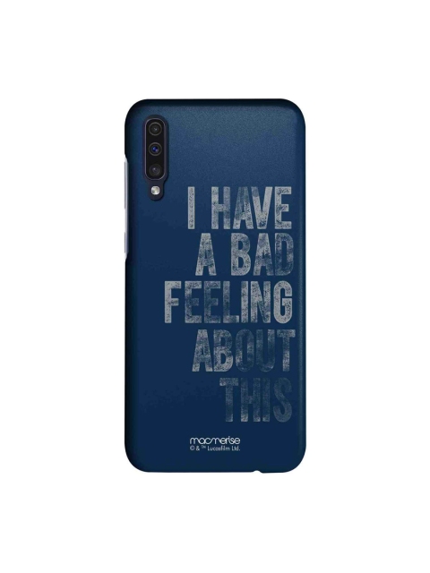 

macmerise Blue & Grey Bad Feeling Samsung Galaxy A50 Back Case