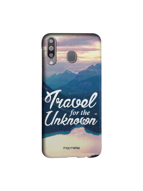 

macmerise Blue & White Travel For The Unknown Samsung Galaxy M30 Back Case