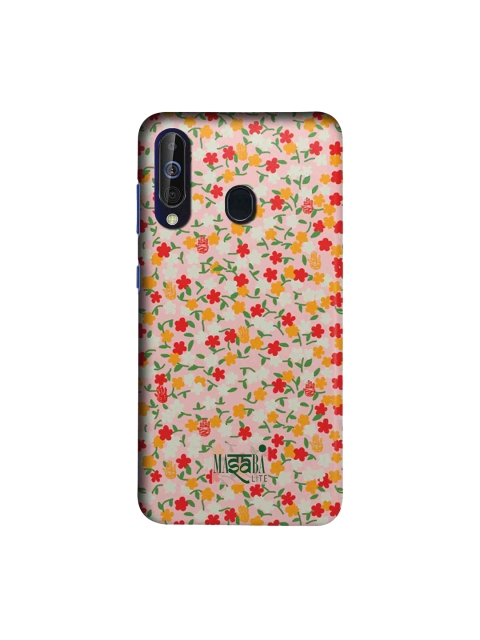 

macmerise Pink & Red Masaba Dense Floral Sublime Samsung Galaxy A60 Back Case