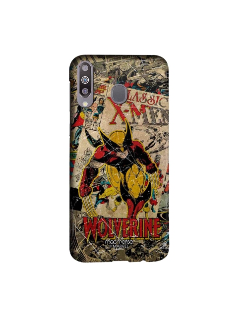 

macmerise Beige & Yellow Marvel Comics Wolverine Samsung Galaxy M30 Back Case