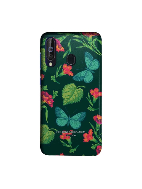 

macmerise Green & Pink Butterfly Effect Sublime Samsung Galaxy M40 Back Case