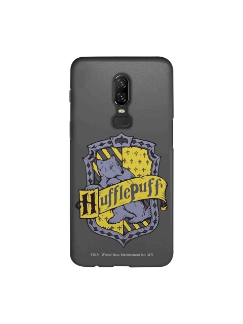 

macmerise Grey & Yellow Harry Potter Crest Hufflepuff Sublime OnePlus 6 Back Cover