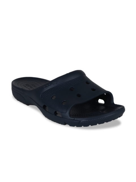 

Crocs Unisex Navy Blue Solid Sliders