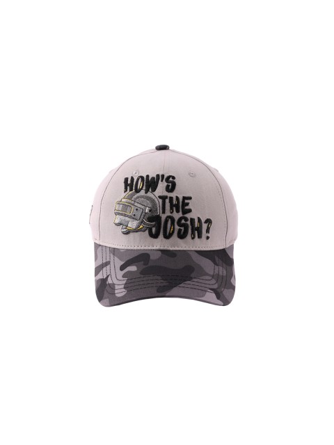 

Cap Shap Unisex Grey & Black Camouflage Print Snapback Cap