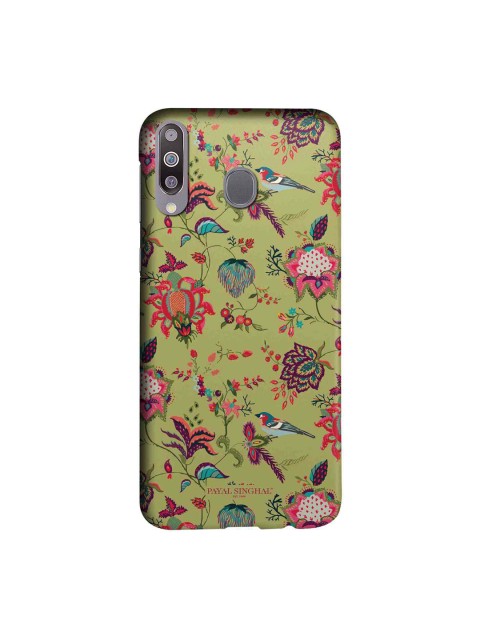 

macmerise Olive Green & Pink Payal Singhal Chidiya Sublime Samsung Galaxy M30 Back Case