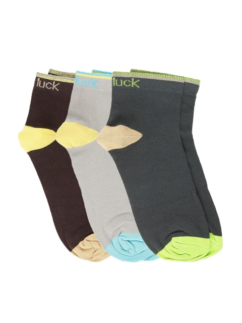 

Dollar Men Pack of 3 Assorted Ankle-Length Socks