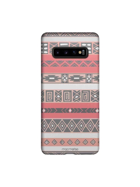 

macmerise Grey & Peach-Coloured Aztec Sublime Samsung Galaxy S10 Plus Back Case