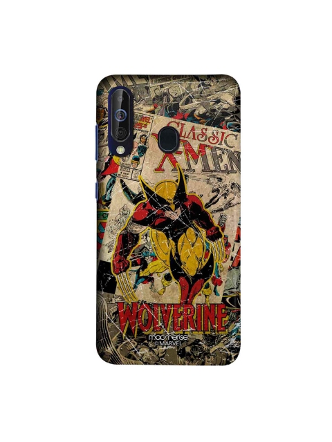 

macmerise Beige & Yellow Marvel Comics Wolverine Samsung Galaxy M40 Back Case