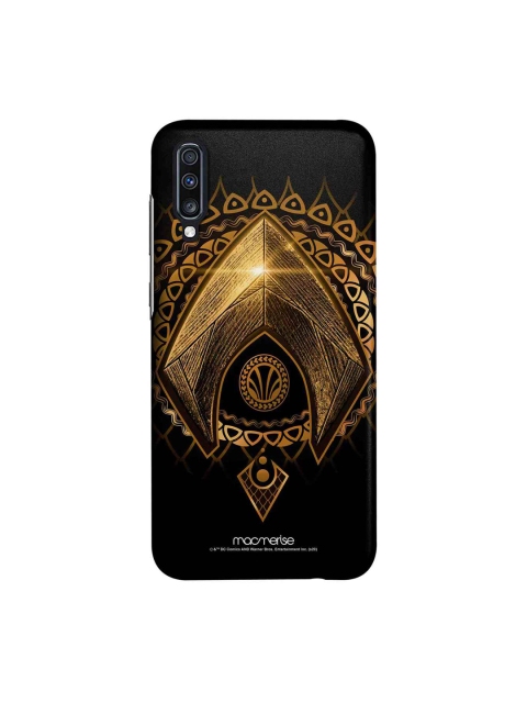 

macmerise Blue & Brown Aquaman Logo Samsung Galaxy A70 Back Case, Black