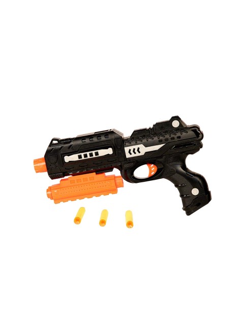 

Webby Kids Black & Orange 2 in 1 Soldier Gun With 200 Jelly Shots & 23 Soft Foam Bullets