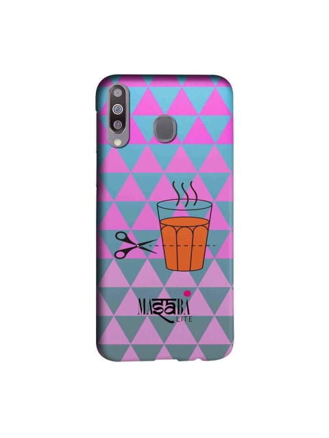 

macmerise Pink & Teal Blue Masaba Cutting Chai Sublime Samsung Galaxy M30 Back Case