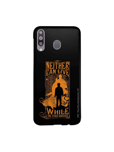 

macmerise Black & Orange Harry Vs Voldemort Samsung Galaxy M30 Back Case