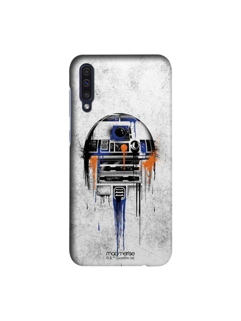 

macmerise Grey & Black Star Wars Astro Droid Sublime Samsung Galaxy A50 Back Case