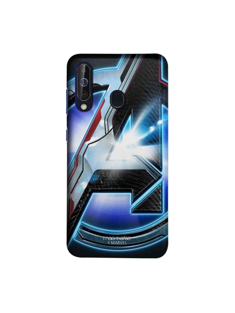 

macmerise Charcoal Grey & Blue Marvel Comics Endgame Logo Sublime Samsung Galaxy A60 Back Case