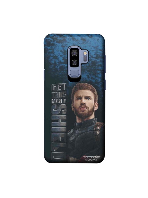 

macmerise Blue & Grey Marvel Comics Shield For Captain Sublime Samsung Galaxy S9 Plus Back Case