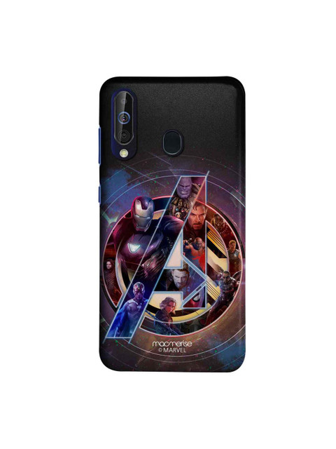 

macmerise Black & Blue Marvel Comics Avengers Infinity World Sublime Samsung Galaxy M40 Back Case
