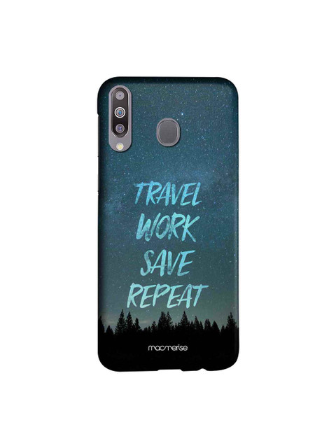 

macmerise Blue & Black Travel Work Save Repeat Sublime Samsung Galaxy M30 Back Case