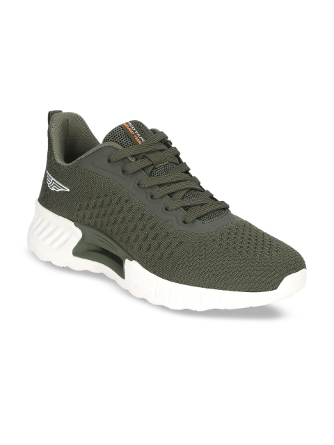 

Red Tape Men Olive Green Mesh Walking Shoes