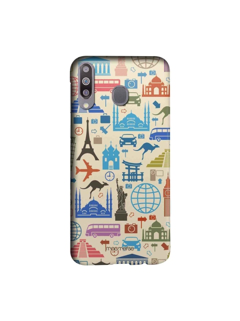 

macmerise Beige & Blue Travel Lover Sublime Samsung Galaxy M30 Back Case