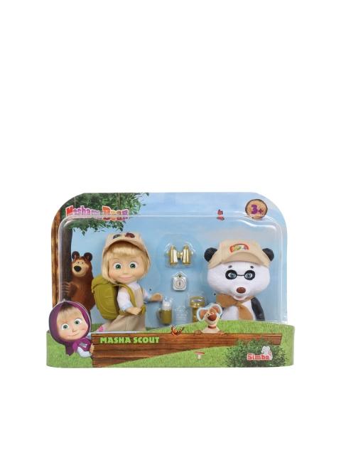 

Masha and The Bear Kids Black & White Simba Masha Scout Doll