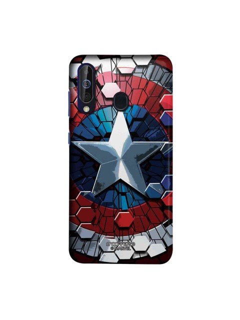 

macmerise Blue & Red Marvel Comics Hex Shield Sublime Samsung Galaxy A60 Back Cover