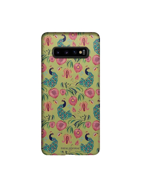 

macmerise Olive Green & Pink Payal Singhal Anaar & Mor Sublime Samsung Galaxy S10 Plus Back Case