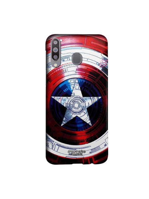 

macmerise Red & Blue Marvel Comics Captains Shield Decoded Sublime Samsung Galaxy M30 Back Case