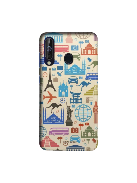 

macmerise Beige & Blue Travel Lover Sublime Samsung Galaxy A60 Back Cover
