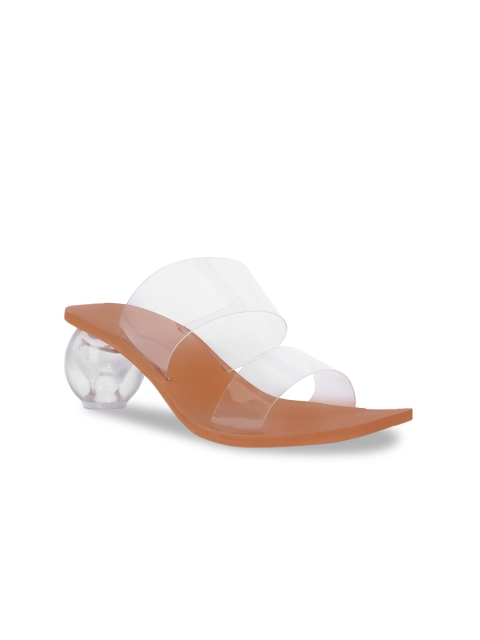 

Sole To Soul Women Transparent Solid Mules