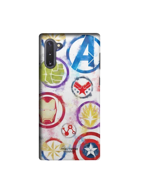 

macmerise Multicoloured Marvel Comics Avengers Icons Graffiti Sublime Samsung Galaxy Note 10 Back Case, Multi