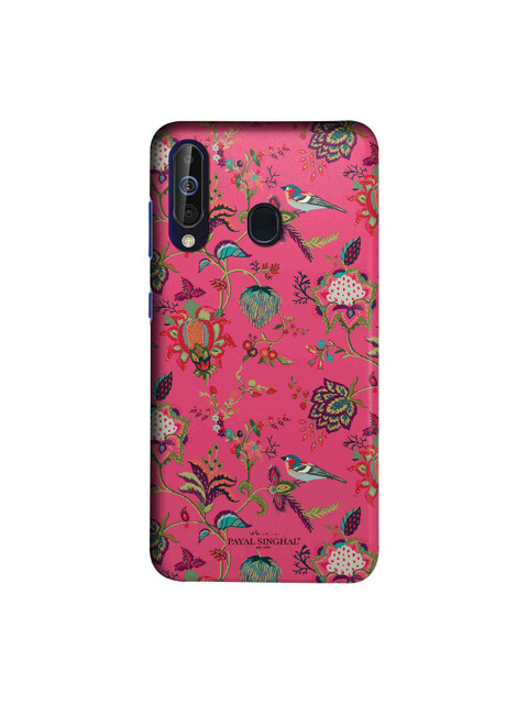 

macmerise Pink & Green Payal Singhal Chidiya Sublime Samsung Galaxy A60 Back Cover