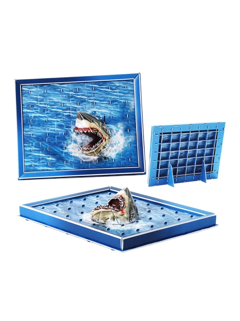 

Webby Kids Blue & Grey Sharks 2D-3D Jigsaw 44 Piece Puzzles