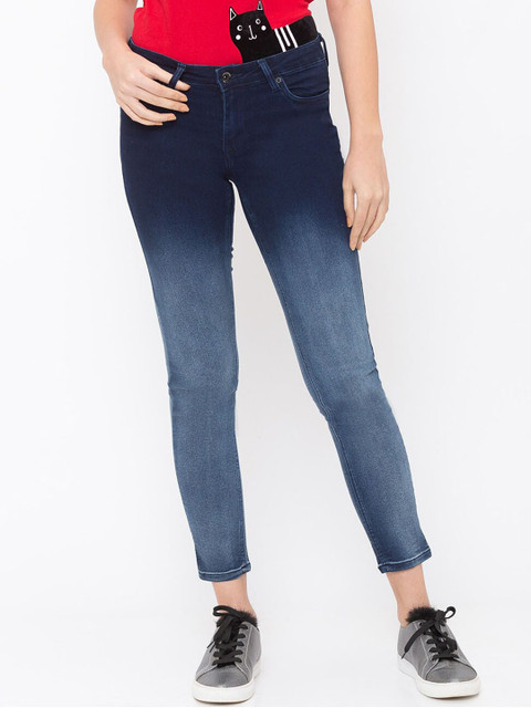 

Globus Women Blue Skinny Fit Mid-Rise Clean Look Jeans