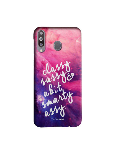 

macmerise Pink & Blue Smarty Assy Samsung Galaxy M30 Back Case