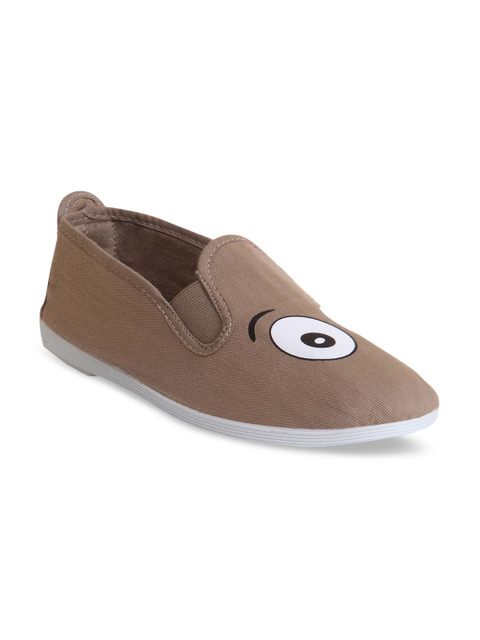 

SCENTRA Unisex Brown Slip-On Sneakers