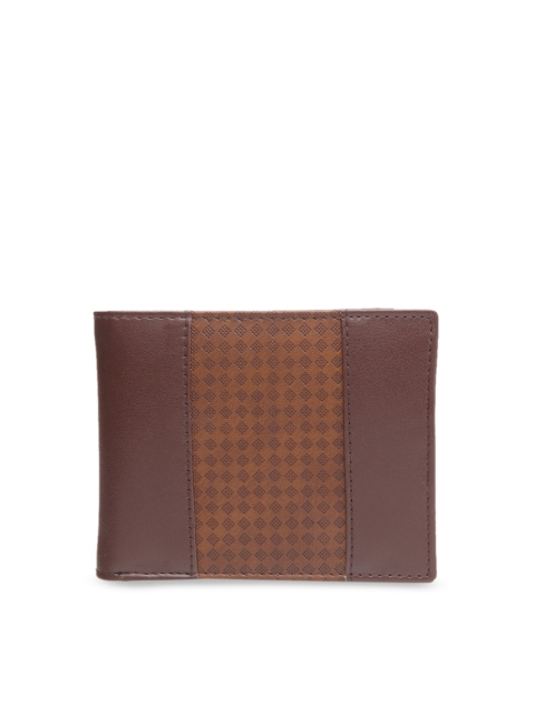 

Apsis Men Brown Printed Two Fold Wallet