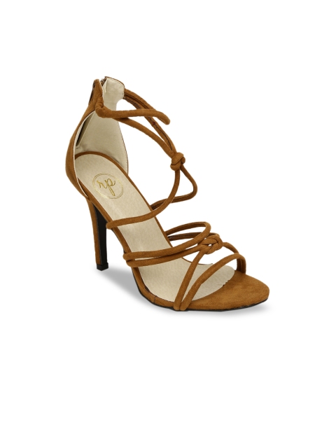 

red pout Women Brown Solid Sandals