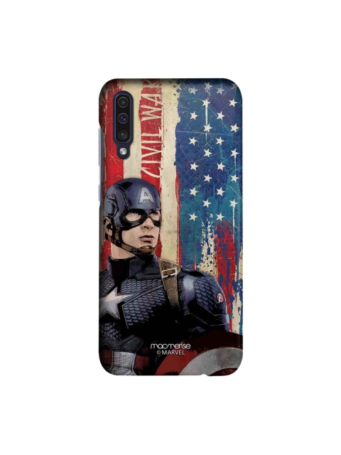 

macmerise Grey & Blue Marvel Comics American Captain Sublime Samsung Galaxy A50 Back Cover Case