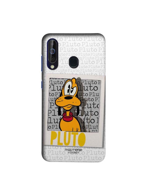 

macmerise White & Grey Disney Hello Mr Pluto Sublime Samsung Galaxy A60 Back Cover