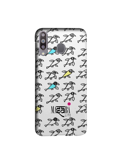 macmerise White & Black Masaba Bird Print Sublime Samsung Galaxy M30 Back Case
