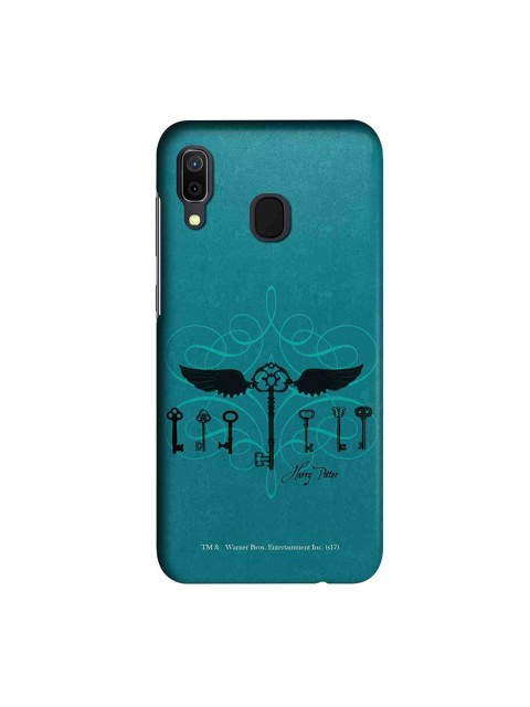 

macmerise Teal Blue & Black Harry Potter Keys Sublime Samsung Galaxy A30 Back Case