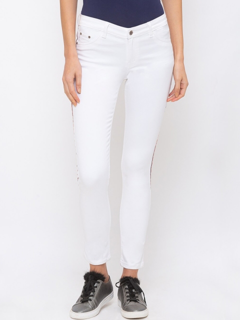 

Globus Women White Skinny Fit Mid-Rise Clean Look Jeans