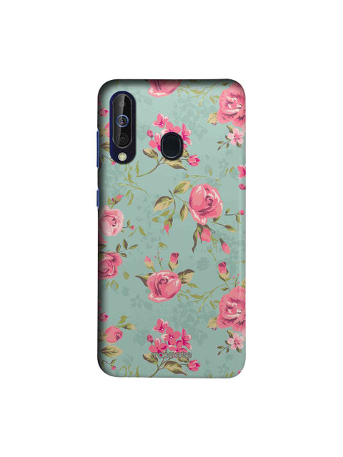 

macmerise Green & Pink Flowers Sublime Samsung Galaxy M40 Back Case