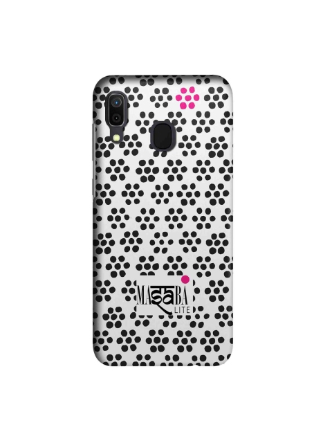 

macmerise Black & White Masaba Boondi Print Sublime Samsung Galaxy A30 Back Case