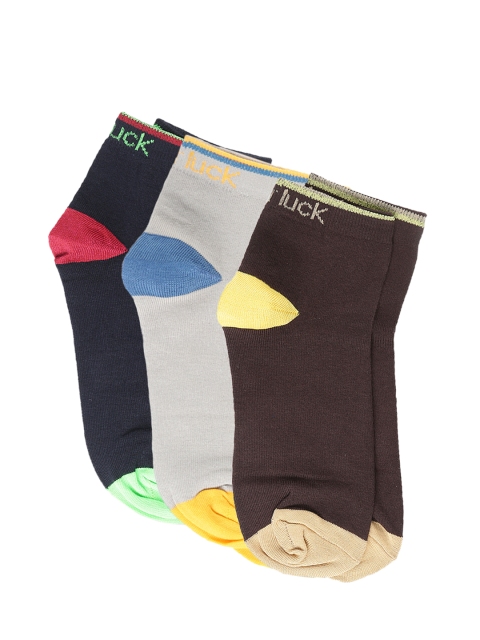 

Dollar Men Pack of 3 Assorted Ankle-Length Socks