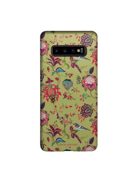 

macmerise Olive Green & Pink Payal Singhal Chidiya Sublime Samsung Galaxy S10 Plus Back Case